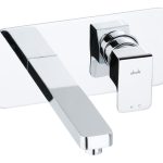 Abode Fervour Wall Mounted Basin Mixer - Chrome