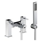 Abode Zeal Deck Mounted Bath Shower Mixer with Shower Handset - Chrome