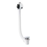 Abode Euphoria Bath Overflow Filler & Clicker Waste - Chrome