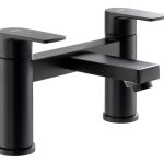 Abode Aquip Deck Mounted Bath Filler - Matt Black