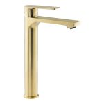 Abode Aquip Tall Basin Mixer - Brushed Brass