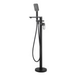 Abode Levarto Floor Standing Bath Shower Mixer - Matt Black