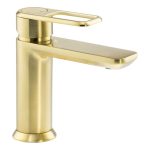 Abode Levarto Basin Mixer - Brushed Brass