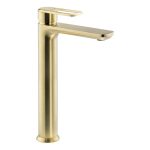 Abode Levarto Tall Basin Mixer - Brushed Brass