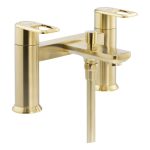 Abode Levarto Deck Mounted Bath Shower Mixer - Brushed Brass