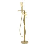 Abode Levarto Floor Standing Bath Shower Mixer - Brushed Brass