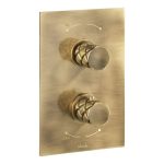 Abode Kite Concealed Shower (2 Exit) - Antique Brass