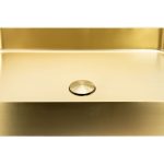 Abode Iox 500x350mm Tablet Steel Basin - PVD Brass