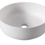 Abode Cava 375mm Round Basin - Chalk White