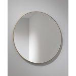 Abode Mayar 600mm Round Mirror - Brushed Brass