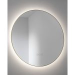 Abode Mayar 600mm Round LED Mirror - Brushed Brass