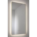 Abode Mayar 450x900mm Tablet LED Mirror - Brushed Brass