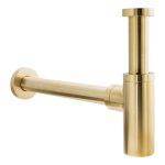 Abode Uno Basin Bottle Trap - Brushed Brass