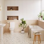 Tidal Full Suite & Bath w/Brushed Brass Finishes