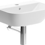 Hollow 450x320mm 1TH Cloakroom Basin & Chrome Bottle Trap