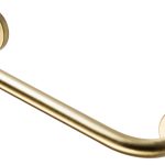 Straight 64cm Grab Rail - Brushed Brass