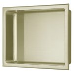 305x360mm Bathroom Niche - Brushed Brass