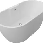 Coronet Freestanding 1655x745x580mm 0TH Bath - Gloss White
