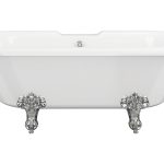 Elysian Freestanding 1690x740x620mm 2TH Bath w/Feet - White