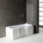 P-Shape Single End 1700x700-850x410mm 0TH Bath Only (RH)