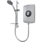 Triton Amore 9.5kW Electric Shower - Brushed Steel