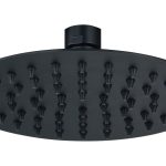 Mist 200mm Round Ultraslim Showerhead - Matt Black