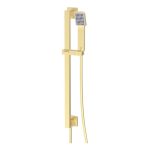 Spay Square Riser Rail Kit w/Elbow & Handset - Brushed Brass