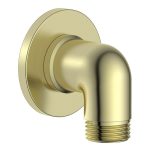 Drop Traditional Wall Outlet Elbow - Brushed Brass