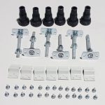 //2Go 45mm Low Profile Square & Rectangular Riser Set - White