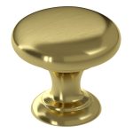 38mm Round Knob Handle - Brushed Brass