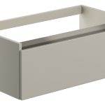Regal 800mm 1 Drawer Wall Hung Basin Unit (No Top) - Matt Latte