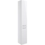 Unify 350mm Floor Standing 2 Door Tall Unit - White Gloss