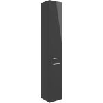 Unify 350mm Floor Standing 2 Door Tall Unit - Anthracite Gloss