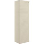 Opulent 350mm Wall Hung 1 Door Tall Unit - Matt Cotton