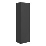 Sleek 350mm Wall Hung 1 Door Tall Unit - Matt Graphite Grey