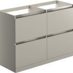 Regal 1200mm Floor Standing Basin Unit Run (No Top) - Matt Latte