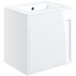 Grand 510mm Wall Hung Unit Inc. Basin - White Gloss
