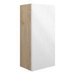 Platinum 300mm Slim Base Unit - White Gloss (Oak Cab)
