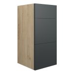 Platinum 300mm Standard 3 Drawer Unit - Matt Graphite Grey (Oak Cab)