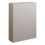 Platinum 600mm Slim WC Unit - Matt Dove Grey (Oak Cab)