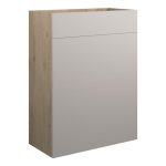 Platinum 600mm Standard WC Unit - Matt Dove Grey (Oak Cab)