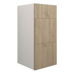 Platinum 300mm Standard 3 Drawer Unit - Havana Oak (Grey Cab)