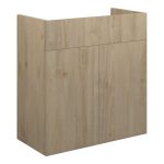 Platinum 600mm Standard Basin Unit - Havana Oak (Oak Cab)