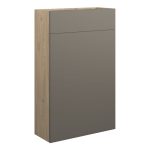 Platinum 500mm Slim WC Unit - Matt Stone (Oak Cab)
