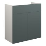 Platinum 600mm Standard Basin Unit - Matt Green (Grey Cab)