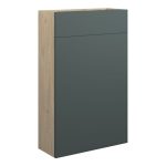 Platinum 500mm Slim WC Unit - Matt Green (Oak Cab)