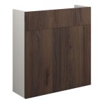 Platinum 600mm Slim Basin Unit - Warm Walnut (Grey Cab)