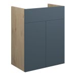 Platinum 500mm Standard Basin Unit - Matt Arley Blue (Oak Cab)