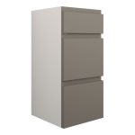 Diamond 300mm Standard 3 Drawer Unit - Matt Stone (Grey Cab)