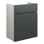 Diamond 500mm Standard Basin Unit - Matt Graphite Grey (Grey Cab)